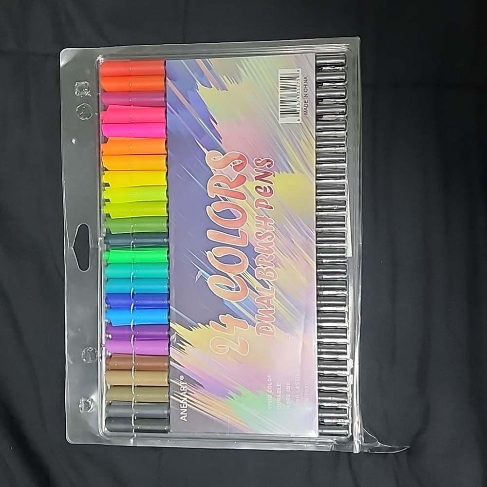 Anenart 24 Colors Dual Brush Pens